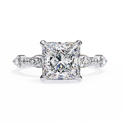 Prince n Princess Cut Solitaire Ring