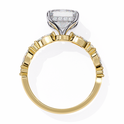 Prince n Princess Cut Solitaire Ring