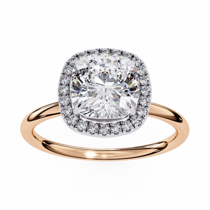 Classic Cushion Cut 1.78 Solitaire Ring