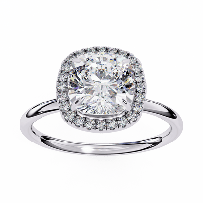 Classic Cushion Cut 1.78 Solitaire Ring