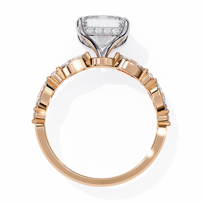 Prince n Princess Cut Solitaire Ring