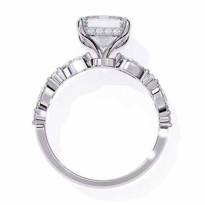Prince n Princess Cut Solitaire Ring