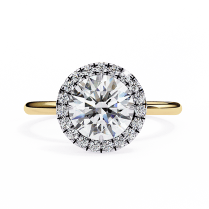 Eterna Round Solitaire Wedding Ring