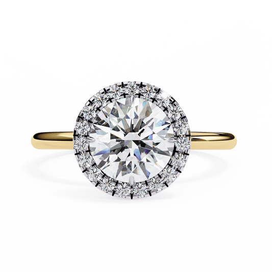 Eterna Round Solitaire Wedding Ring