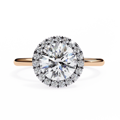 Eterna Round Solitaire Wedding Ring