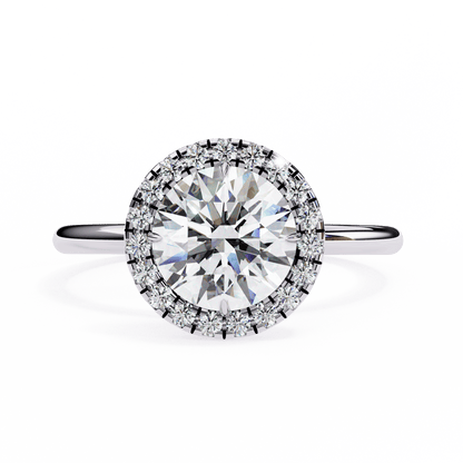 Eterna Round Solitaire Wedding Ring