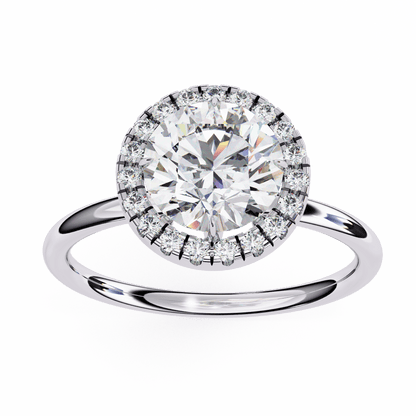 Eterna Round Solitaire Wedding Ring