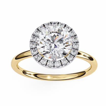 Eterna Round Solitaire Wedding Ring