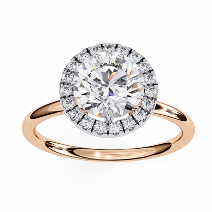 Eterna Round Solitaire Wedding Ring