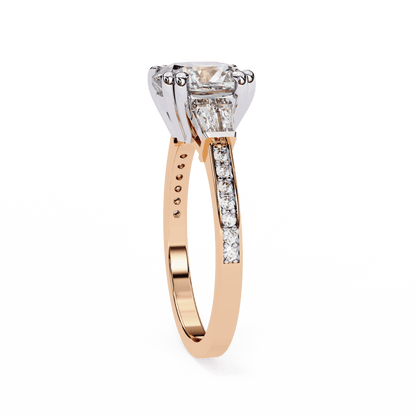 Soul Solitare Cushion Cut Engagement Ring