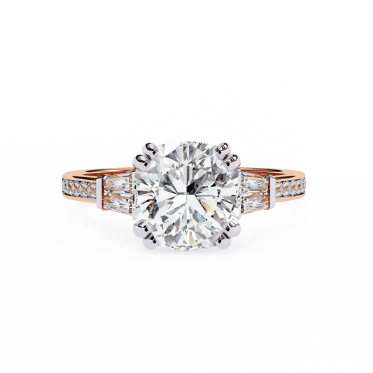 Soul Solitare Cushion Cut Engagement Ring