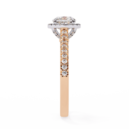 Bridesmaid Halo Cushion Cut Ring