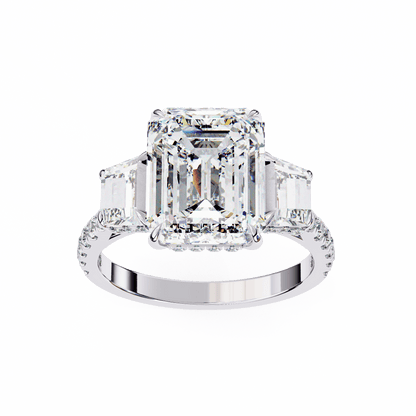 Centre Piece Emerald 3.71 Carat Engagement Ring