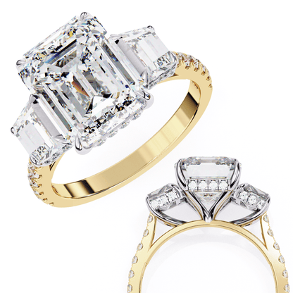 Centre Piece Emerald 3.71 Carat Engagement Ring