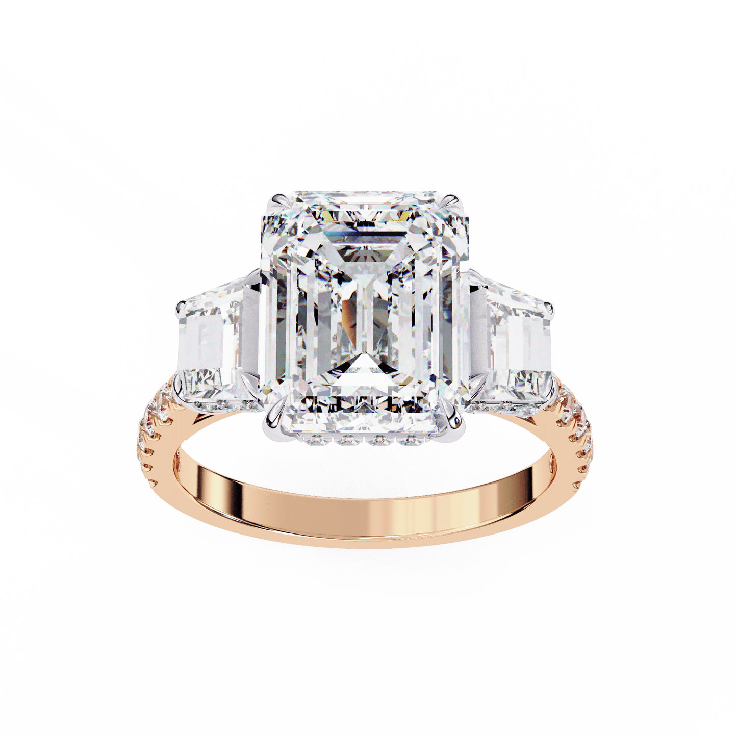 Centre Piece Emerald 3.71 Carat Engagement Ring