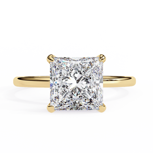 2.28 Carat Princess Cut Solitaire Ring