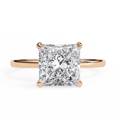 2.28 Carat Princess Cut Solitaire Ring