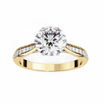 Sparkling Affair Round Solitaire Ring