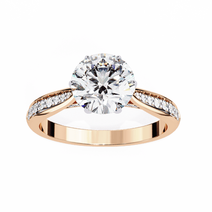 Sparkling Affair Round Solitaire Ring