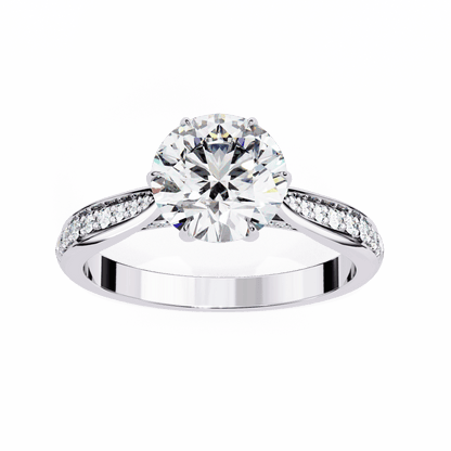 Sparkling Affair Round Solitaire Ring