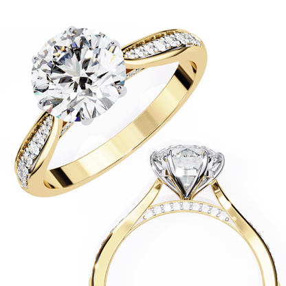 Sparkling Affair Round Solitaire Ring