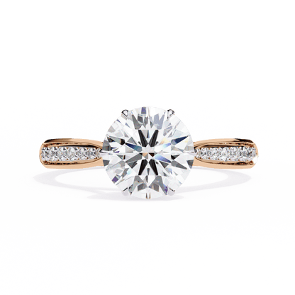 Sparkling Affair Round Solitaire Ring