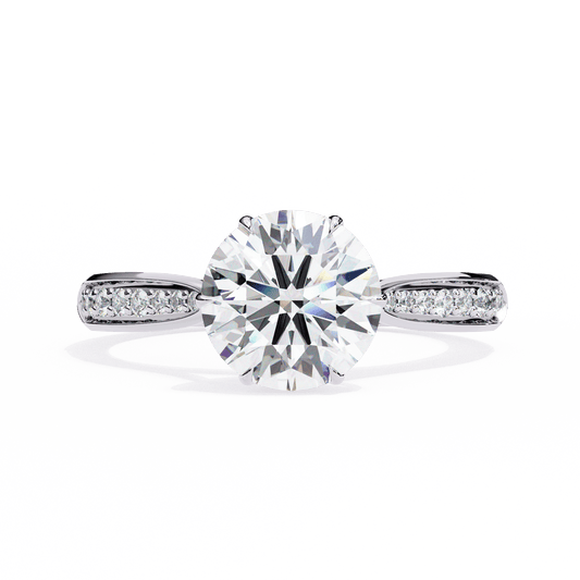 Sparkling Affair Round Solitaire Ring