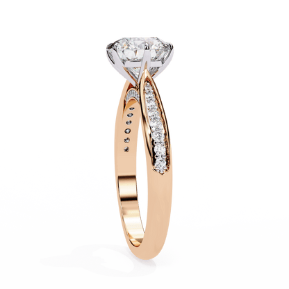 Sparkling Affair Round Solitaire Ring