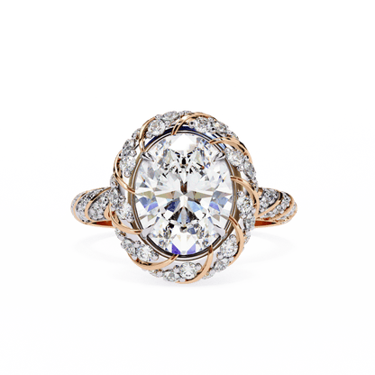 Stunning 2.42 Carat Oval Solitaire Ring