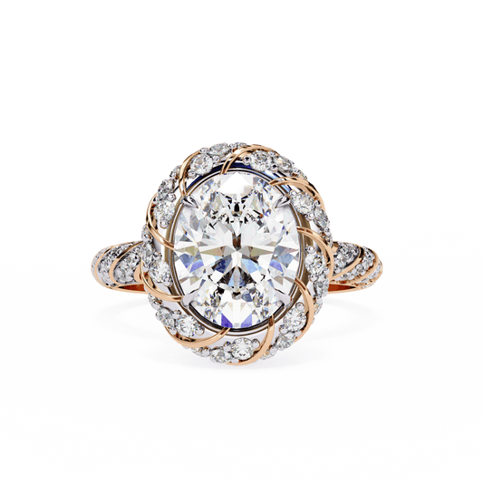Stunning 2.42 Carat Oval Solitaire Ring
