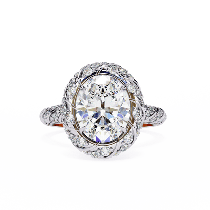 Stunning 2.42 Carat Oval Solitaire Ring
