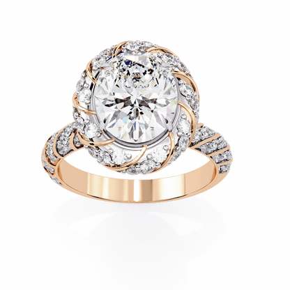 Stunning 2.42 Carat Oval Solitaire Ring