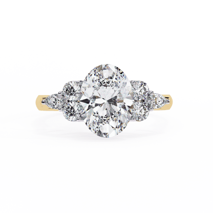 Eclat Oval Solitaire Wedding Ring