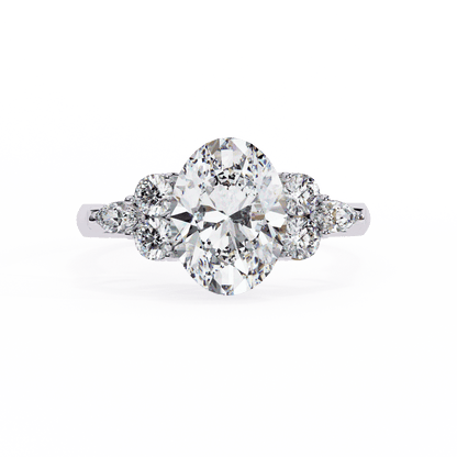 Eclat Oval Solitaire Wedding Ring