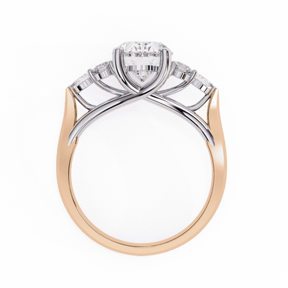 Eclat Oval Solitaire Wedding Ring