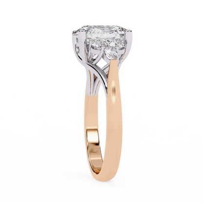 Eclat Oval Solitaire Wedding Ring