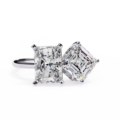 Two to Tango Solitaire Ring