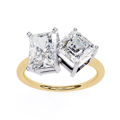 Two to Tango Solitaire Ring