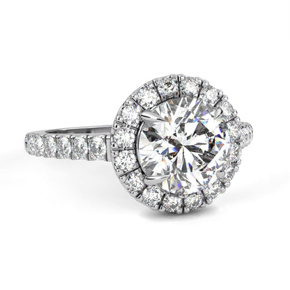 Forever Us 2.92 Carat Round Solitaire Engagement Ring