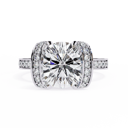 2.92 Carat Round Solitaire Grand Wedding Ring