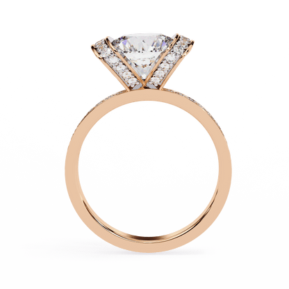 2.92 Carat Round Solitaire Grand Wedding Ring