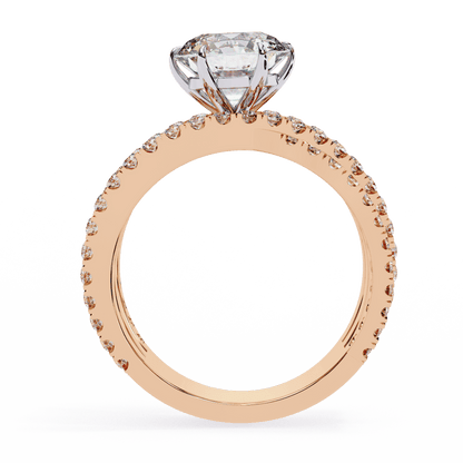 Intertwine Round Solitaire Ring