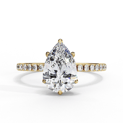 Love Drop Pear shaped 1.81 Carat Solitaire Ring