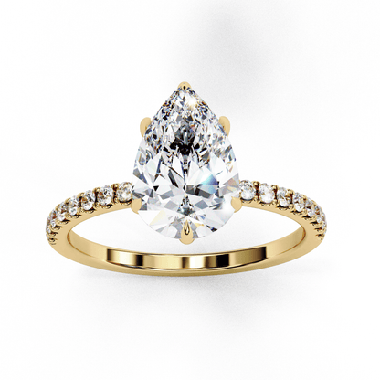 Love Drop Pear shaped 1.81 Carat Solitaire Ring