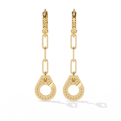 Minimalist Hook Diamond Earrings