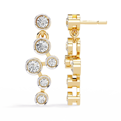 Ice Droplets Diamond Earrings