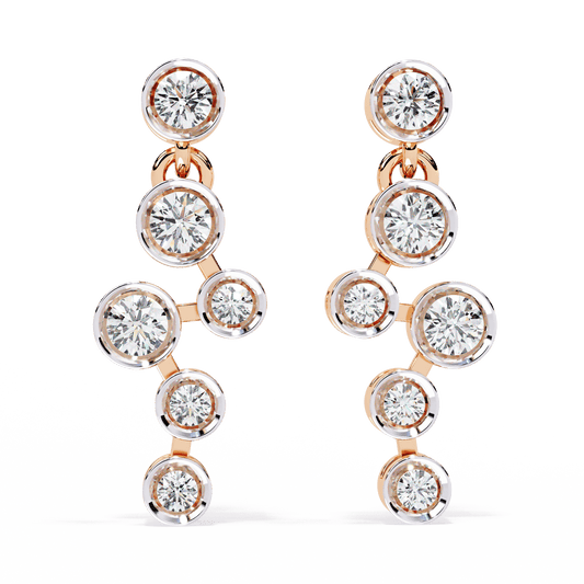 Ice Droplets Diamond Earrings