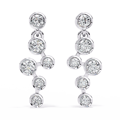 Ice Droplets Diamond Earrings