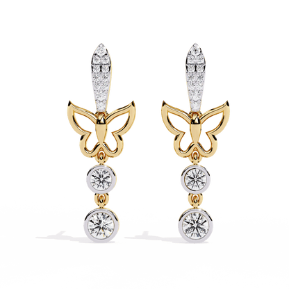 Designer Butterfly Dangler Earrings