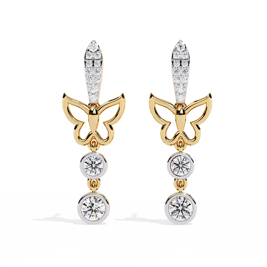 Designer Butterfly Dangler Earrings